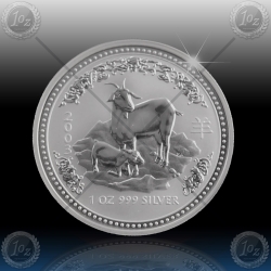 1oz LUNAR I - 2003 Year of  Goat